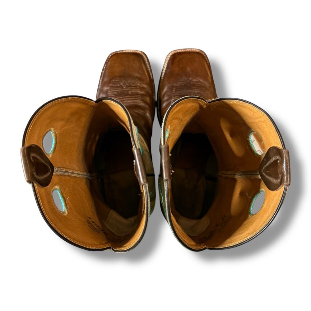 Justin Boots Brown and Cream Men's Boots - Picture 6 of 10